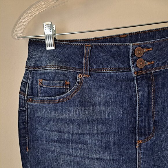 Blueink Juniors Skinny High Waist Jeans Size 9 Dark Blue Color - Picture 5 of 8